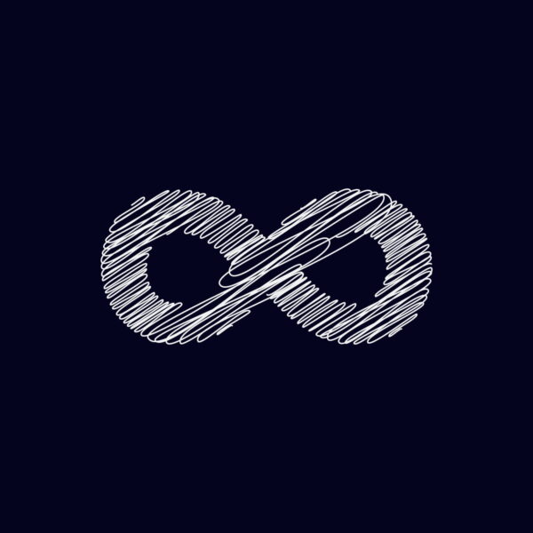 Infinity Symbol Chalk Design