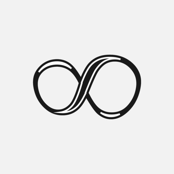 Infinity Symbol With Black Outline