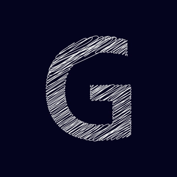 Letter G Chalk Design