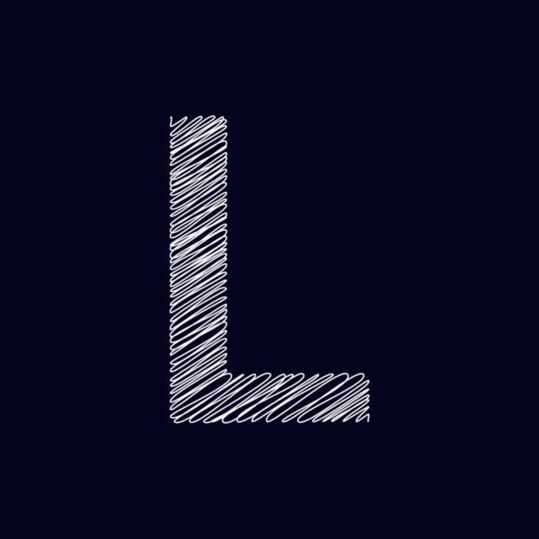 Letter L Chalk Design