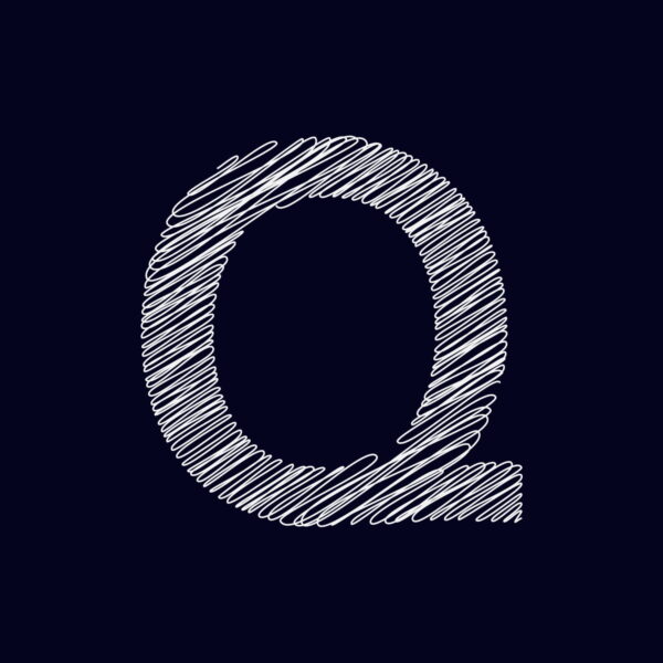 Letter Q Chalk Design