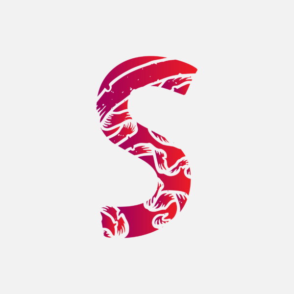 Letter S With The Ribbon Scar