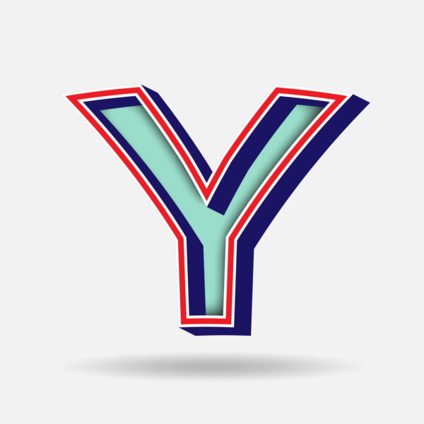 Letter Y With Embedded Frame