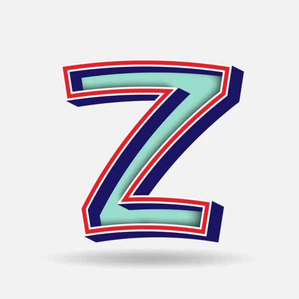 Letter Z With Embedded Frame