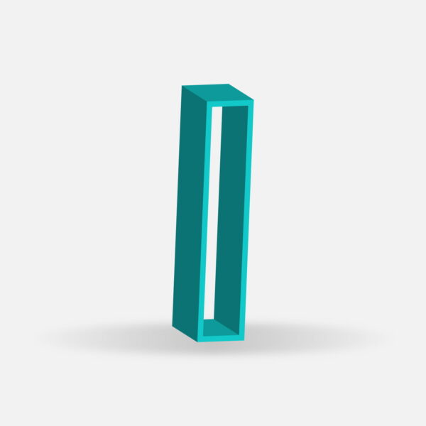 3D Letter I Frame Design