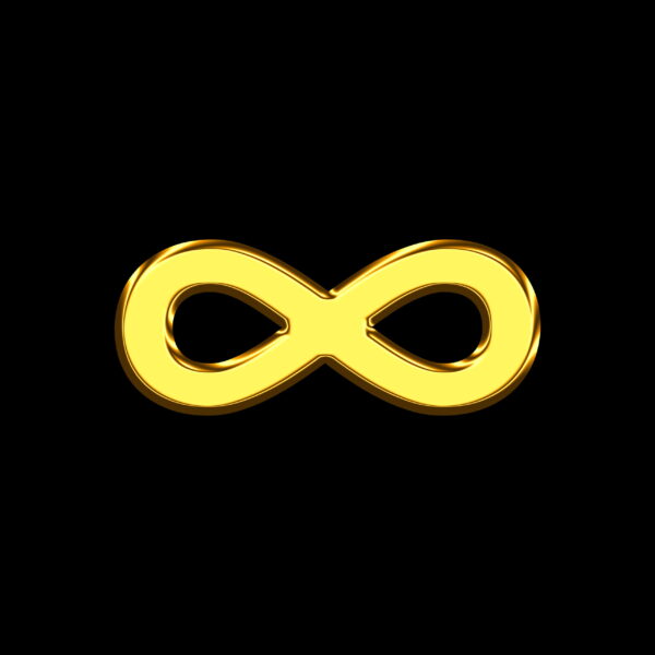 Infinity Symbol Gold Bar
