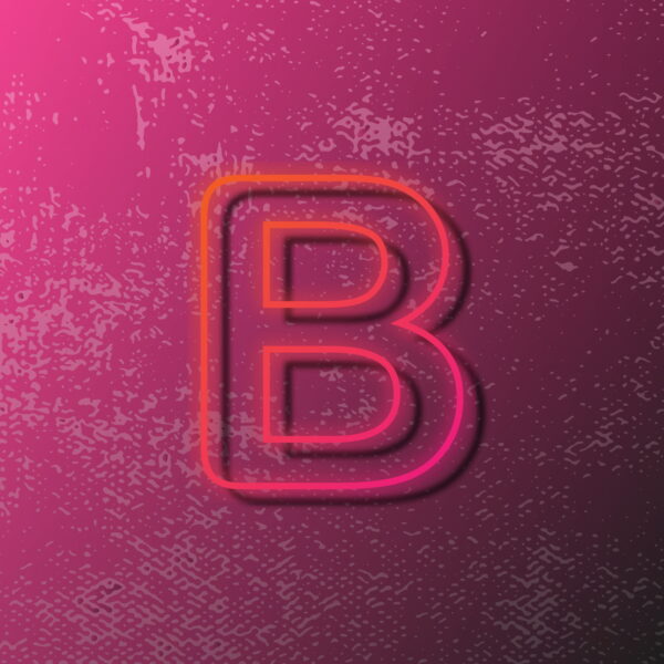 Letter B Outline Design