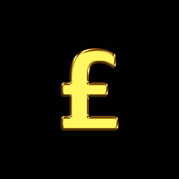 Pound Symbol Gold Bar