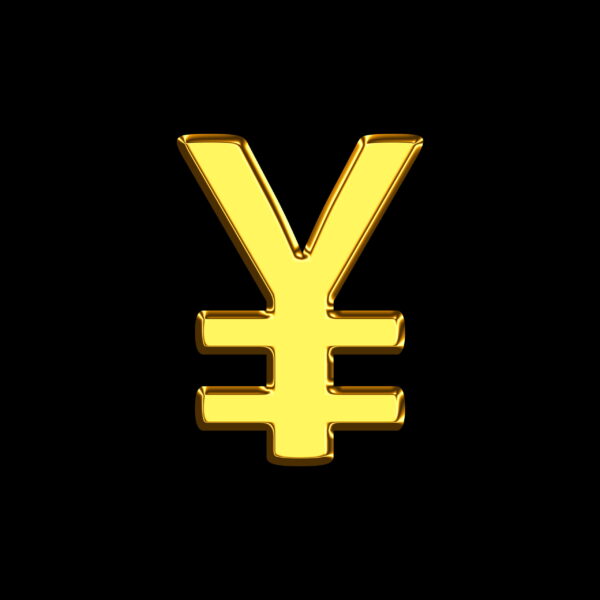Yuan Symbol Gold Bar