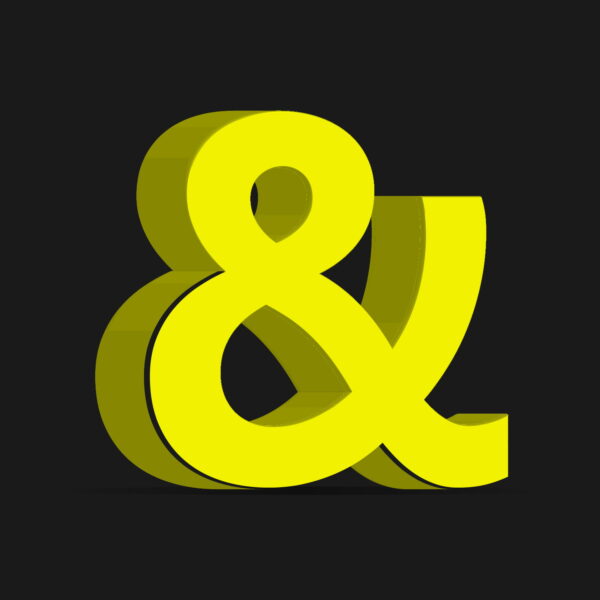 3D Ampersand Symbol