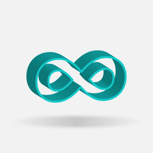 3D Infinity Symbol Frame Design