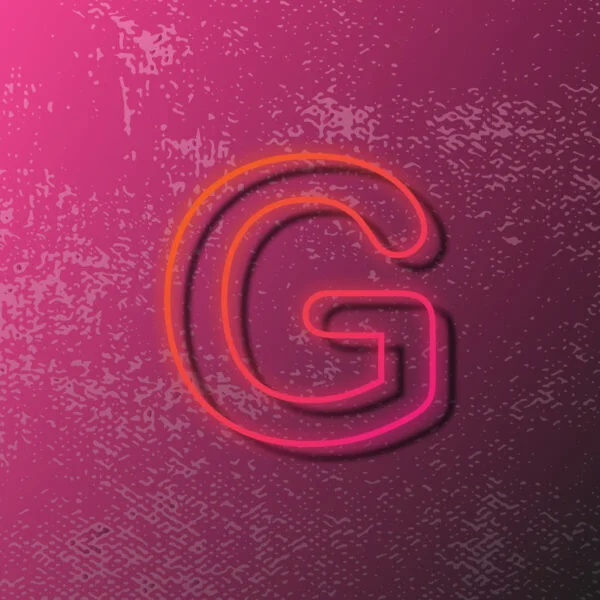 Letter G Outline Design
