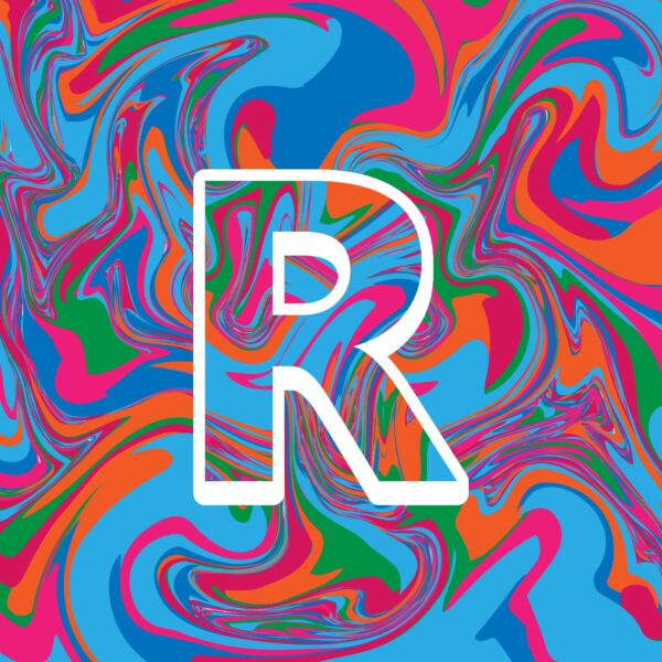 Letter R Colorful Design