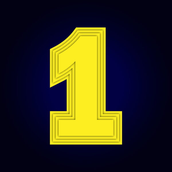 Number One Yellow Layer Design