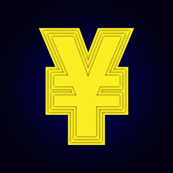 Yuan Symbol Yellow Layer Design