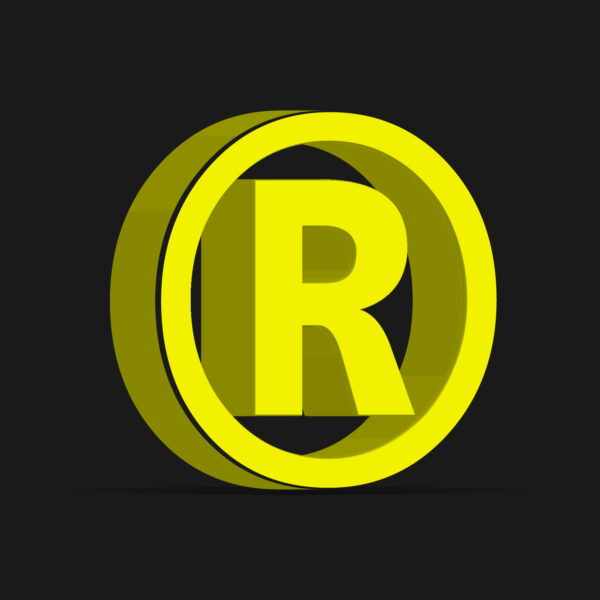 3D Registered Trademark Symbol