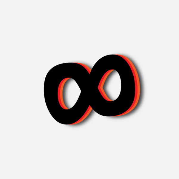 Infinity Symbol Tricolor Layer Design