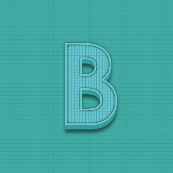 Letter B Grid Design