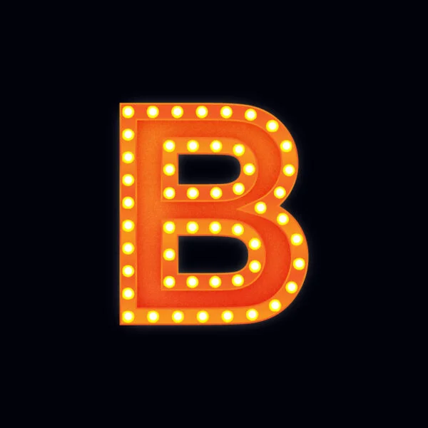 Letter B Show Light Design
