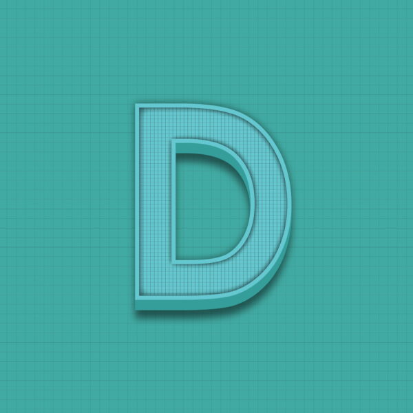 Letter D Grid Design