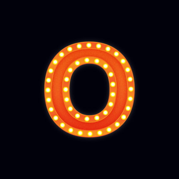 Letter O Show Light Design