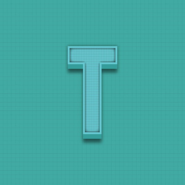Letter T Grid Design
