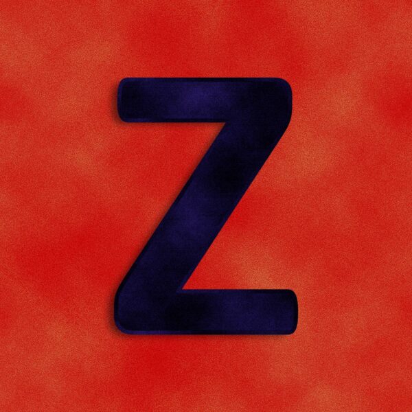Letter Z Velvet Design