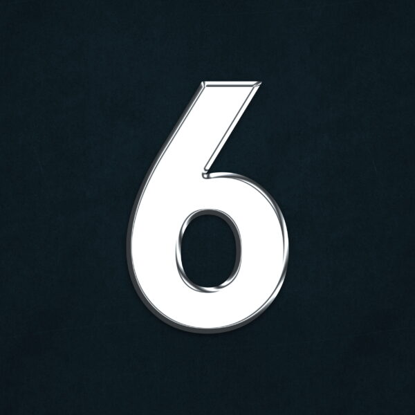 Number Six Silver Design