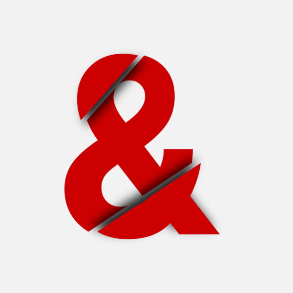 Ampersand Symbol Cut Design