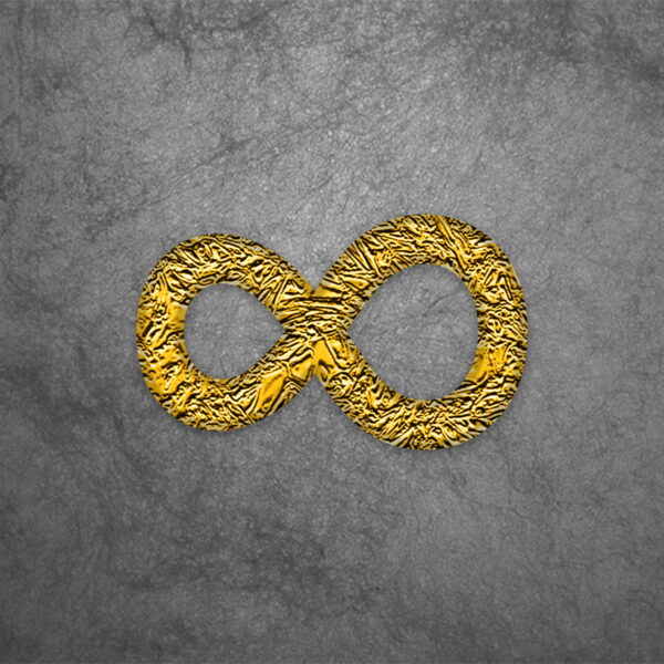 Infinity Symbol Gold Foil Design
