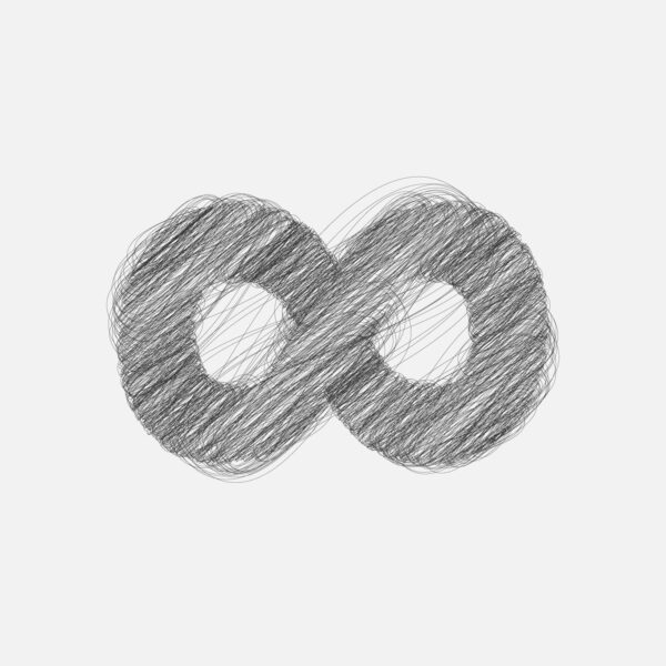 Infinity Symbol Pencil Drawing Design