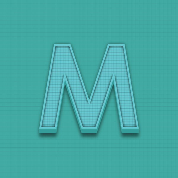 Letter M Grid Design