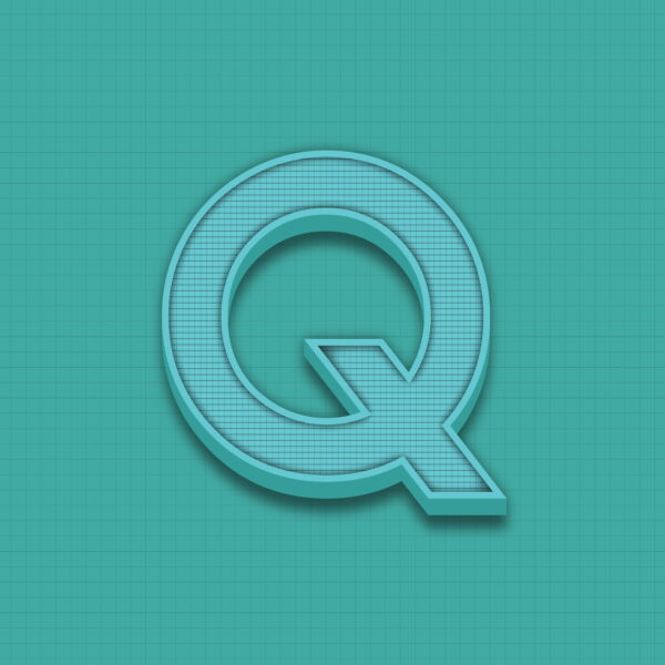 Letter Q Grid Design