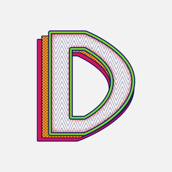 Number Nine Tricolor Layer Design – Typostock