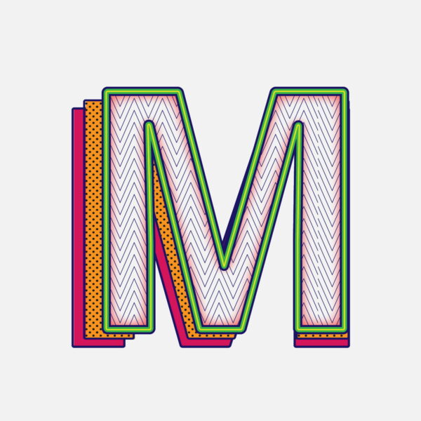 Letter M Pattern Design