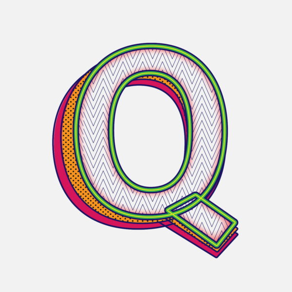 Letter Q Pattern Design