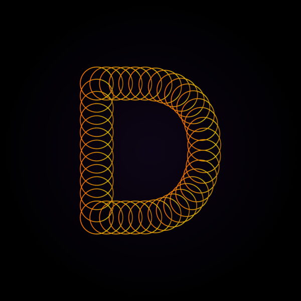Letter D Spring Design