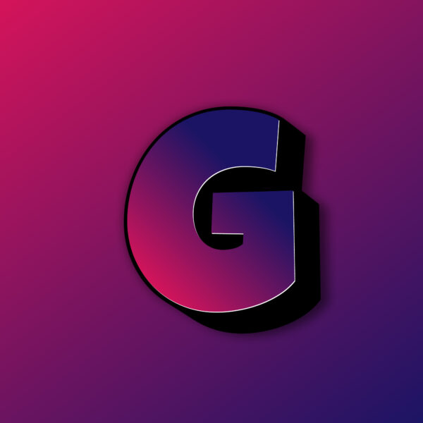 Bold Letter G Colorful Design
