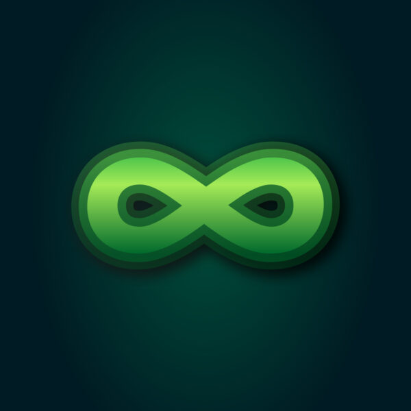 Infinity Symbol Green Layer Design