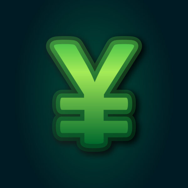 Yuan Symbol Green Layer Design