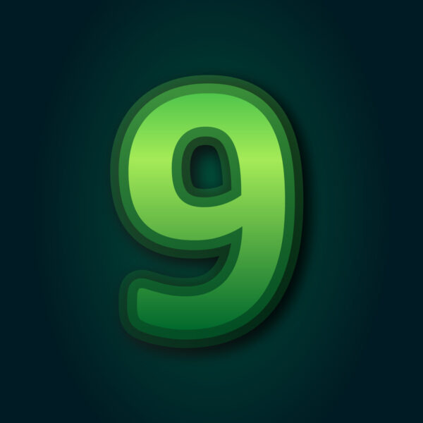 Number Nine Green Layer Design