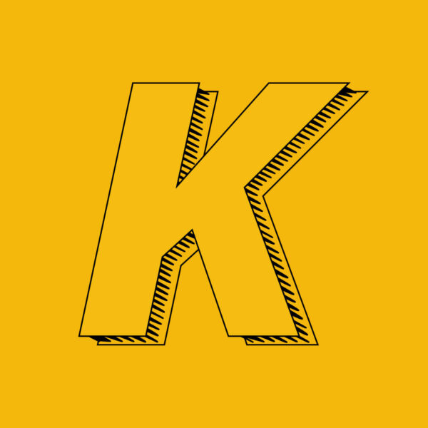 Letter K Brush Design