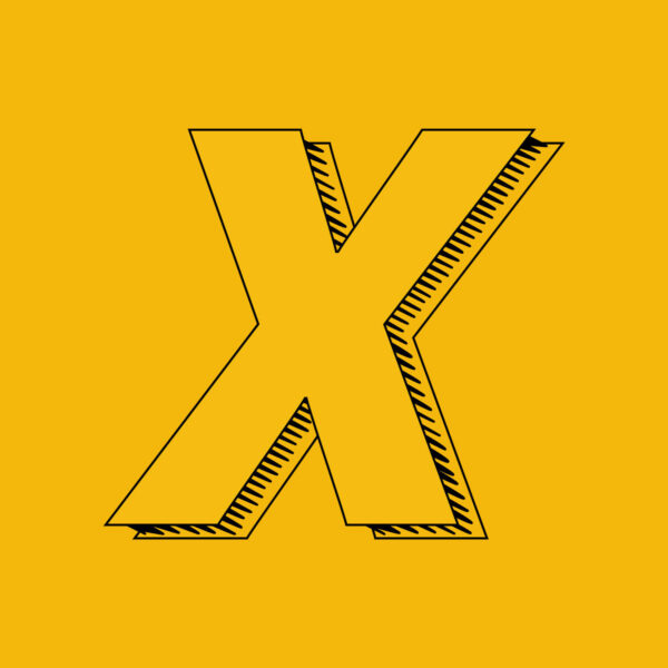 Letter X Brush Design