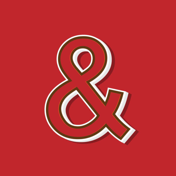 Ampersand Symbol Vintage Style