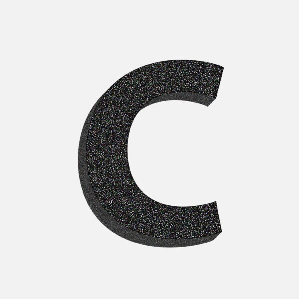 Letter C Stone Design