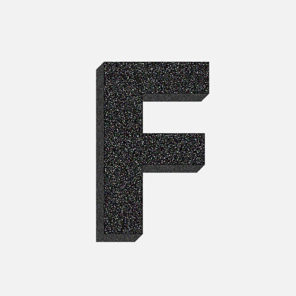 Letter F Stone Design