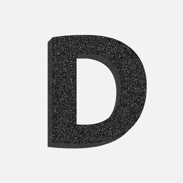 Letter D Stone Design