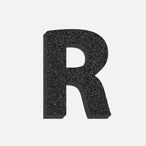 Letter R Stone Design