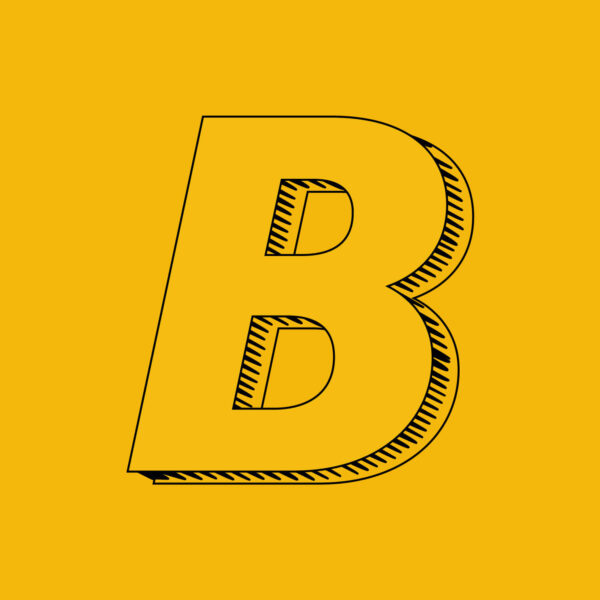 Letter B Brush Design