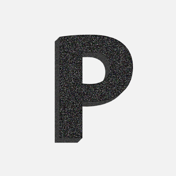 Letter P Stone Design